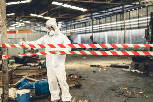 Professional Hoarding Cleanup technician working in Old Bridge, NJ